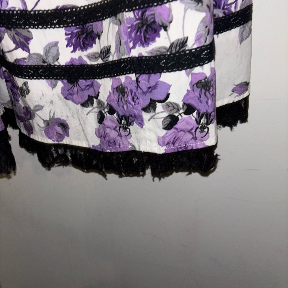 Hot Topic Purple and White Strapless Sundress - Picture 8 of 8